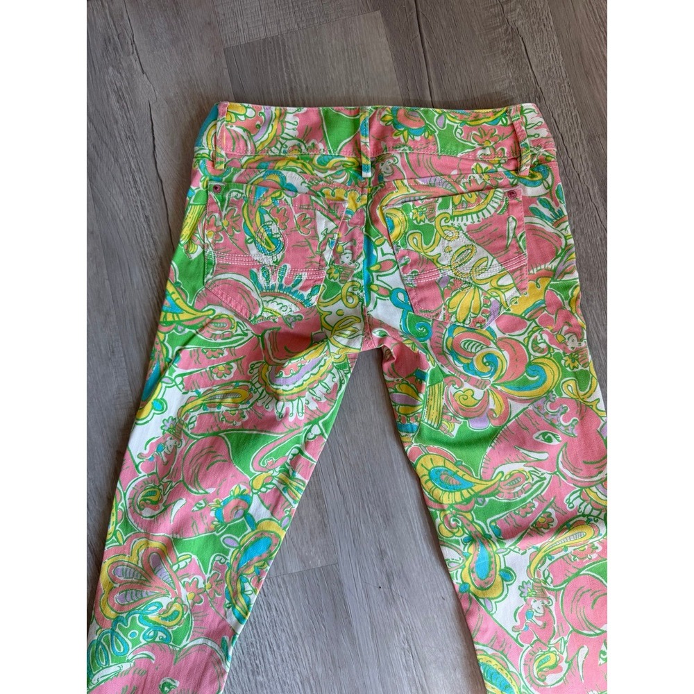 Lilly Pulitzer Worth skinny zip jeans low rise women's 0